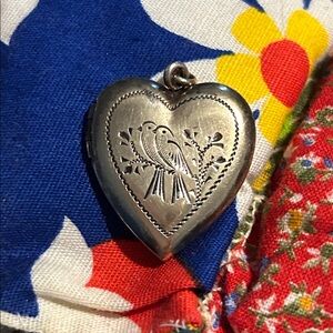 Antique 1920’s/30’s 1/20 12k GF over Sterling Silver Heart-Shaped ALLCO Locket